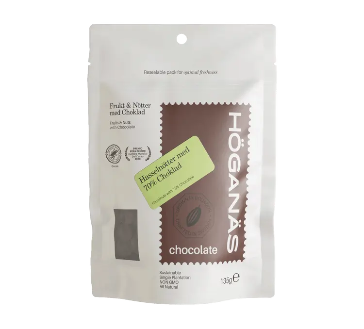 Höganäs hazelnoten in pure chocolade Ecuador