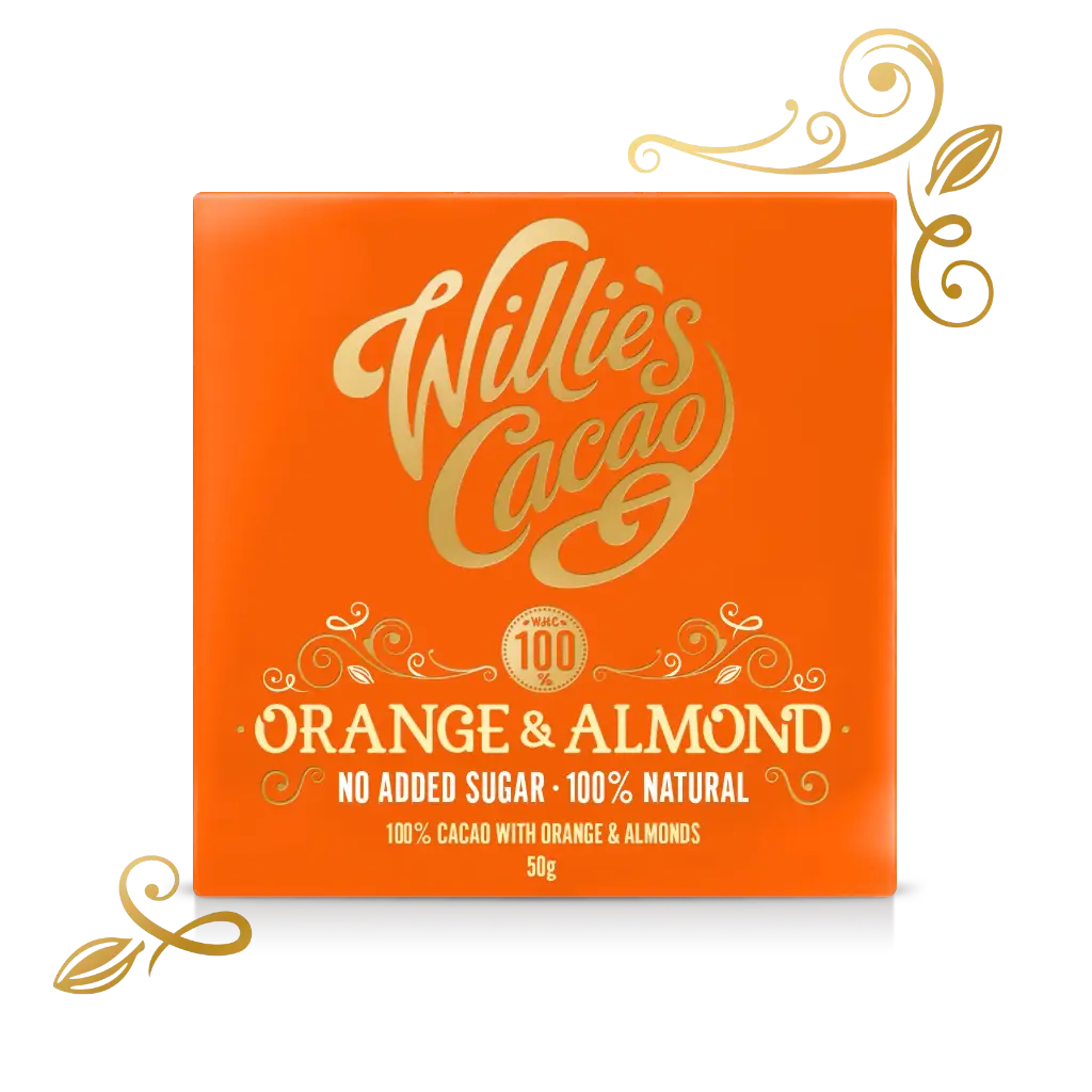 Willie's cacao Orange & Almond no added sugar