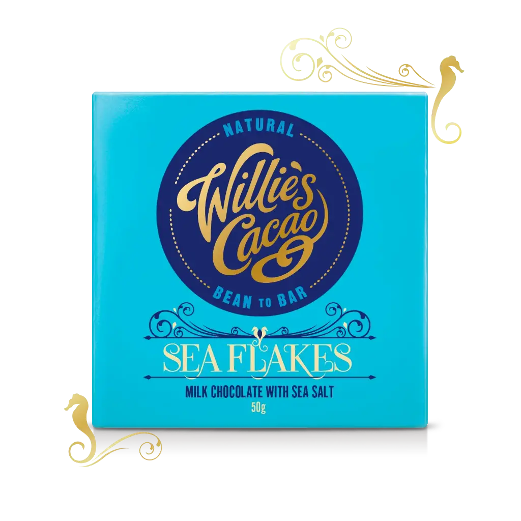 Willie's Cacao Sea Flakes milk chocolate Venezuela