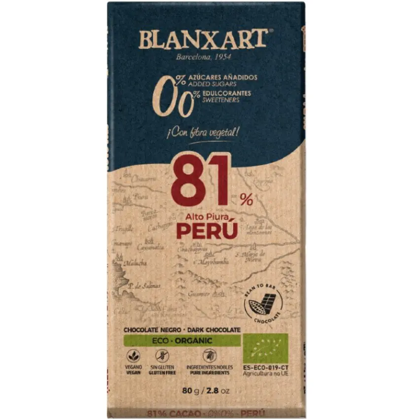 Blanxart Peru 81 procent zonder suiker