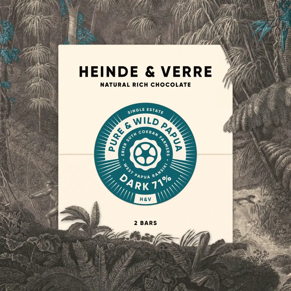 Heinde en Verre - Pure & Wild Papua Dark 71 procent