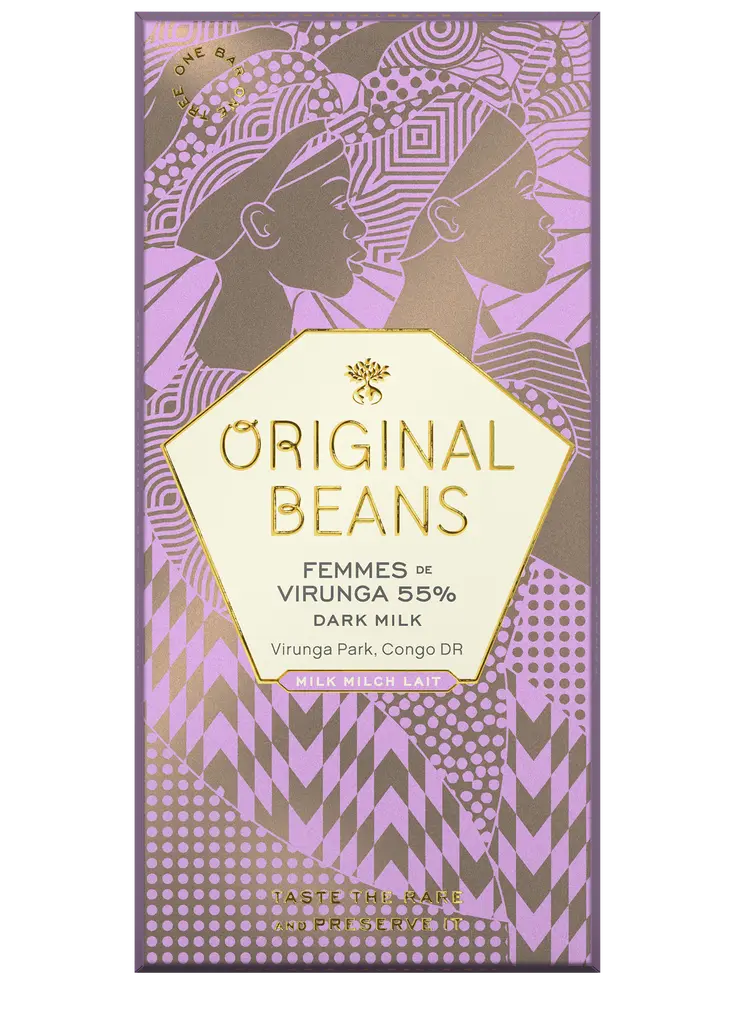 Original Beans Femmes de Virunga Dark Milk Congo 55 procent dark milk