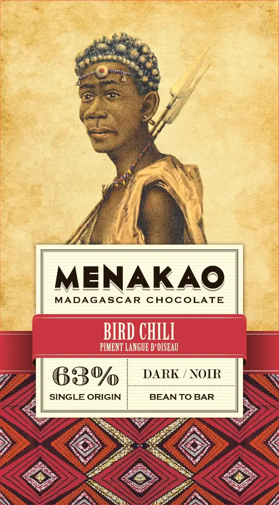 Menakao Madagascar chocolade met chili 63 procent