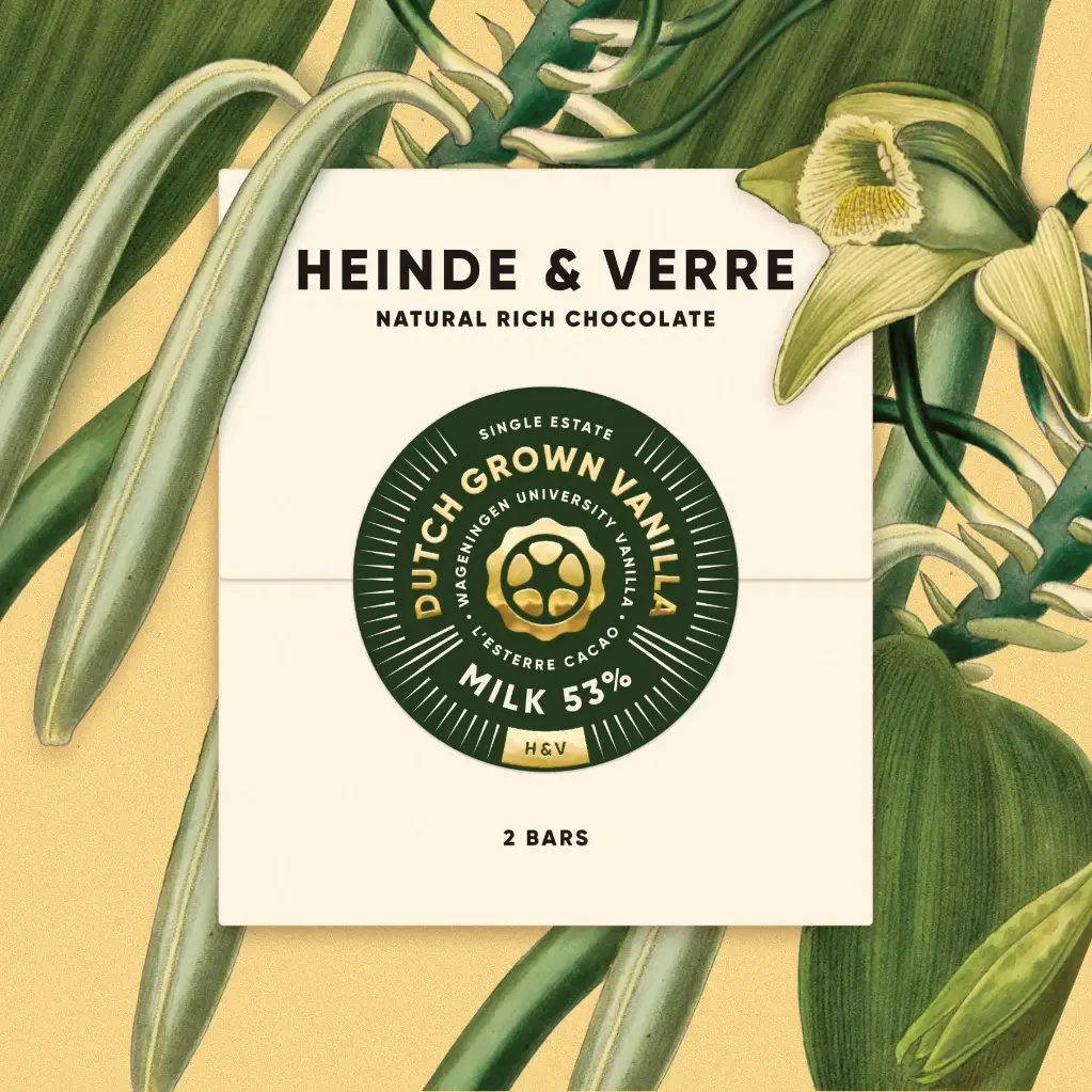 Heinde en Verre - First Dutch Grown Vanilla Milk - Cacao Origin Grenada 53%