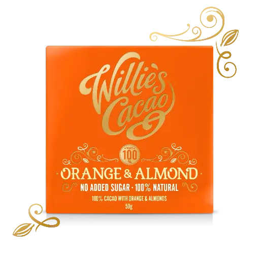 Willie's cacao Orange & Almond no added sugar