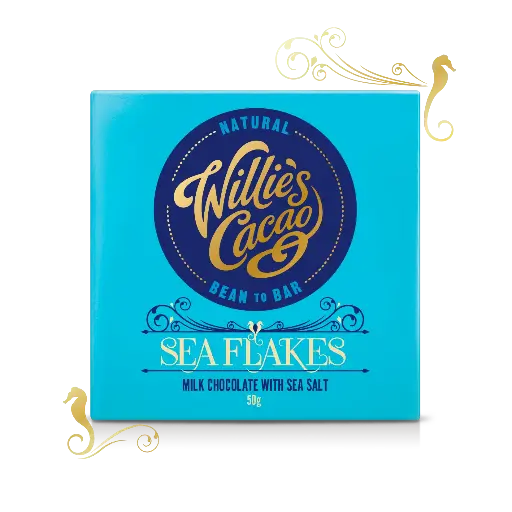 Willie's Cacao Sea Flakes milk chocolate Venezuela