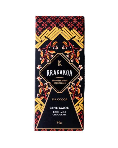 Krakakoa Dark Milk Cinnamon 53 procent