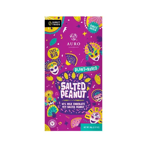 Auro Salted Peanut 47 procent vegan milk chocolate