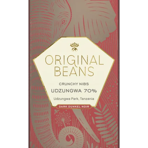 Original Beans Cru Udzungwa Tanzania 70 percent with nibs