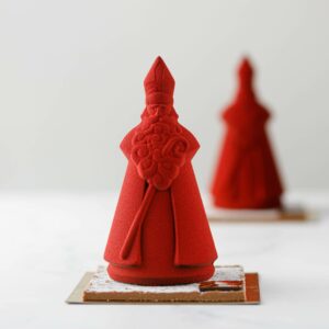 sinterklaas chocolade figuur rood puur 60 procent pre oder