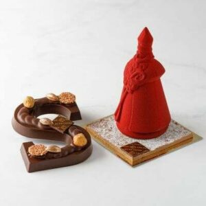 massieve chocolade letter s sinterklaas melk 36 procent met versiering