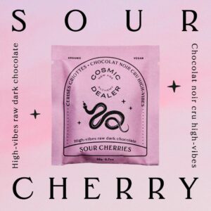 cosmic dealer chakra chocolate sour cherries