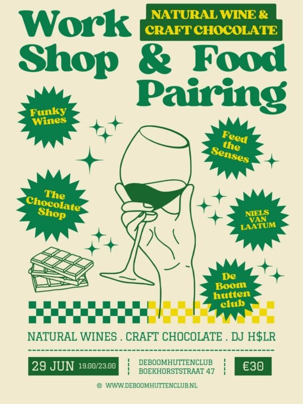 Natural Wine & Craft Chocolate Workshop & Food Pairing 29.06.2024